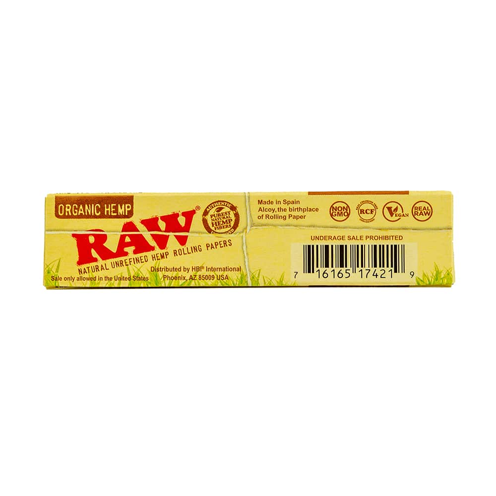 RAW Organic Hemp Rolling Papers